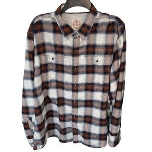 Fat Face Brand United Kingdom Long Sleeve Plaid Flannel Shirt Size 2XL‎ Outdoor